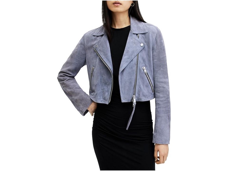 Suede Dalby Crop Biker