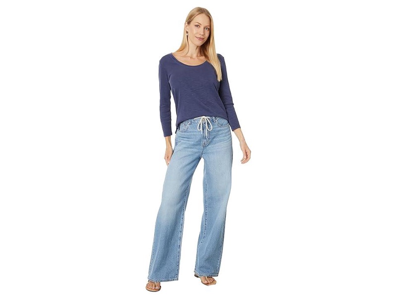 Ashby Isles Rib 3/4 Sleeve Scoop