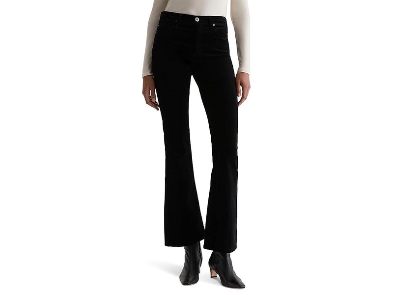 Farrah Mid Rise Bootcut Jeans in Super Black