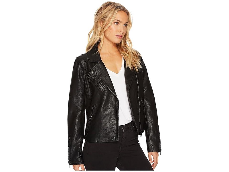 Faux Leather Moto Jacket