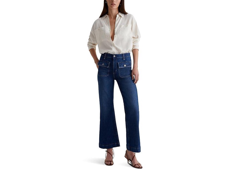 Bonnie Mid Rise Relaxed Flare in Shallow