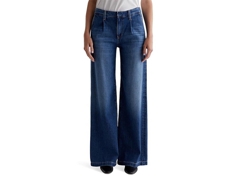 Pleated Stella Wide Leg Palazzo in Provence
