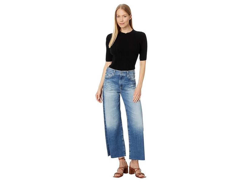 AG Adriano Goldschmied Women's Saige High Rise Straight Wide Leg Jean