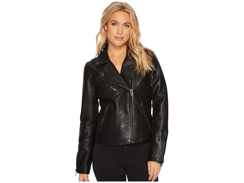 Faux Leather Moto Jacket
