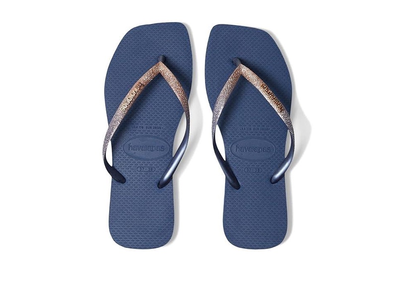 Slim Square Glitter Flip Flop Sandal