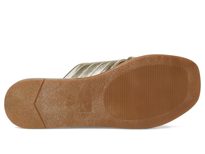 Courage Metallic Leather Slide Sandal