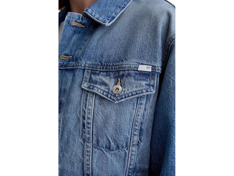 Ramie Oversized Trucker Jacket