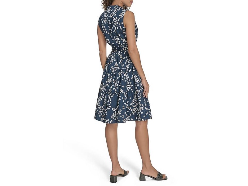 Tiered Slvless Cotton Dress