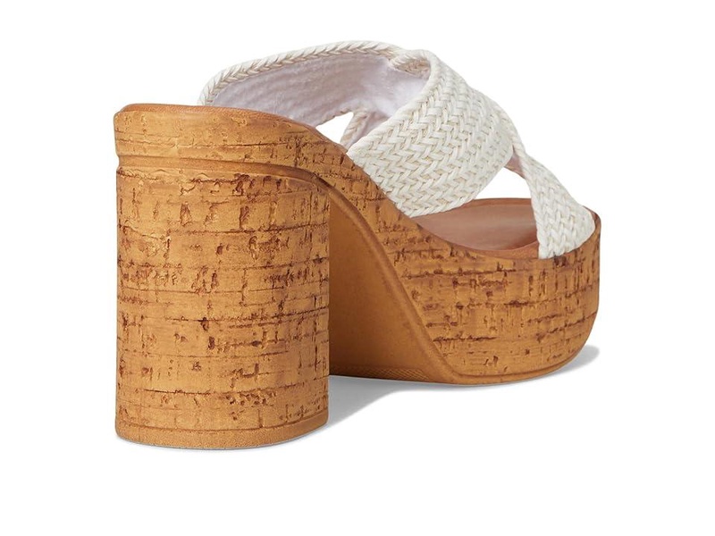 Adorned Raffia Slide Sandal
