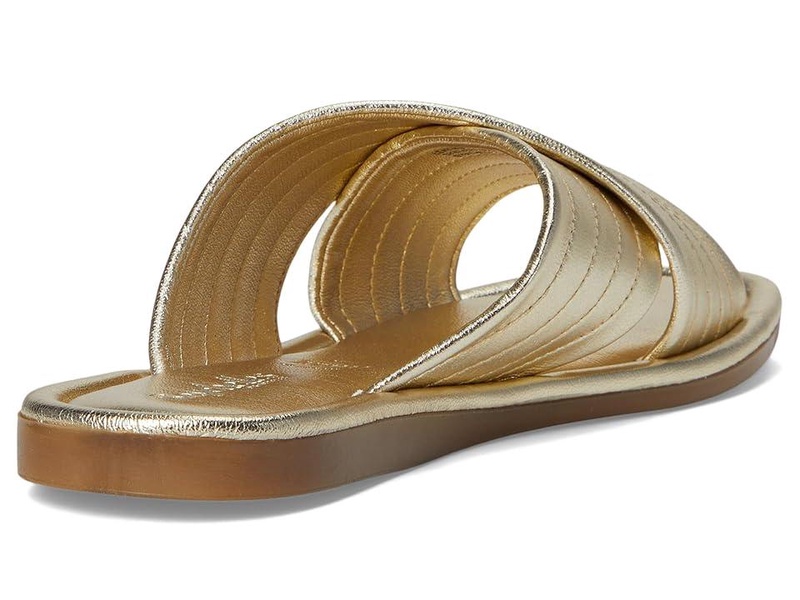 Courage Metallic Leather Slide Sandal
