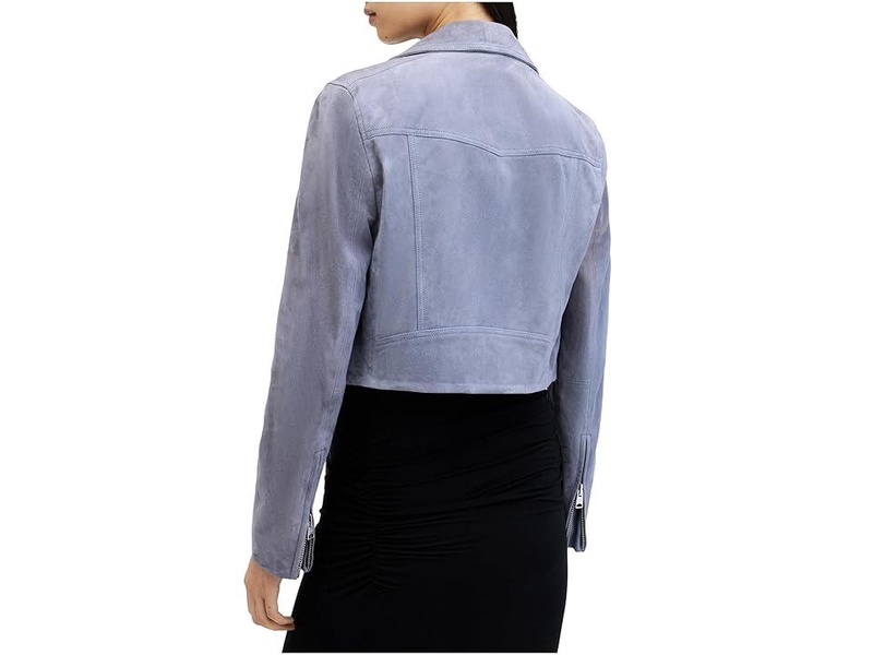 Suede Dalby Crop Biker