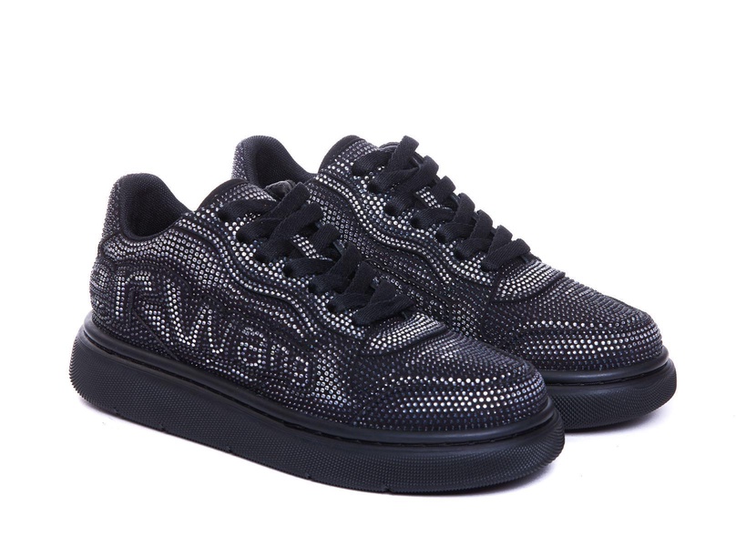 Logo Sneakers With Rhinestones