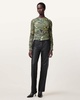 Hanako Print Mesh Wrap Top