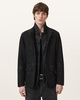 Survey Double Layered Leather Blazer