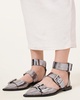 Sutton Metallic Leather Point Toe Shoes