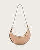 Half Moon Suede Shoulder Bag