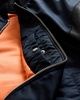 Myler Leather Sleeve Bomber