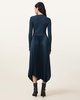 Fay Long Sleeve Asymmetric Dress