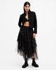 Jen Tulle Asymmetric Maxi Skirt