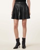 Vena Leather Kilt Skirt