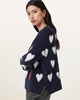 Amora Love Heart Jacquard Sweater
