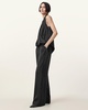 Abi Lace Trim Draped Top