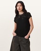 Anna Snake Print Devore T-Shirt