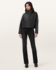 Ryder Funnel Neck Leather Jacket