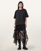 Jose Tiered Lace Midi Skirt