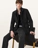Survey Double Layered Leather Blazer