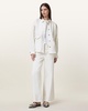 Hettie Frayed Oversized Cotton Shacket