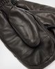 Andra Leather Puffer Mittens