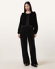 Vinny Relaxed Fit Zip Up Velvet Hoodie