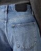 Aki Crossover Wide Leg Denim Jeans