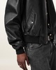 Marco Oversized Leather Bomber Jacket