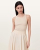 Zenia Sleeveless Asymmetric Midi Dress