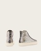 Tana Metallic Leather High Top Trainers