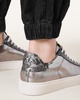 Shana Low Top Metallic Leather Trainers