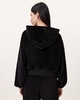 Vinny Relaxed Fit Zip Up Velvet Hoodie