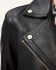 Dalby Slim Fit Leather Biker Jacket