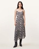 Donatella 2-In-1 Snake Print Midi Dress