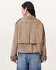 Reya Cropped Suede Mac