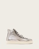 Tana Metallic Leather High Top Trainers
