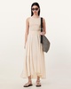Zenia Sleeveless Asymmetric Midi Dress