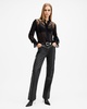Saige Straight Fit Leather Pants