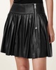 Vena Leather Kilt Skirt