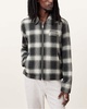 Ellis Checked Embroidered Zip Up Jacket