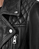 Cargo Distressed Leather Biker Jacket