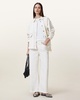 Hettie Frayed Oversized Cotton Shacket