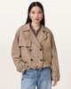 Reya Cropped Suede Mac